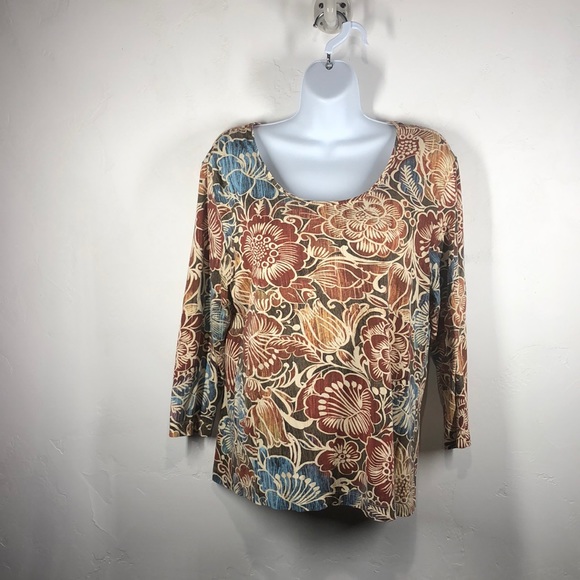 Chico's Tops - Chico’s floral top size Chico’s 2/Large